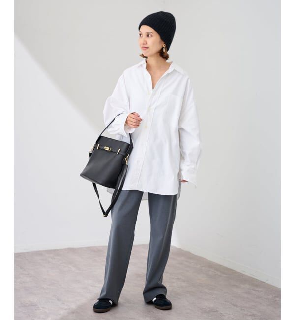 FRAMeWORK「AULENTTI/オウレンティワンハンドル金具付きbasketバック」|ハンドバッグ|