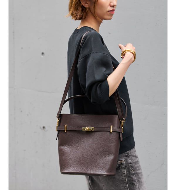 FRAMeWORK「AULENTTI/オウレンティワンハンドル金具付きbasketバック」|ハンドバッグ|