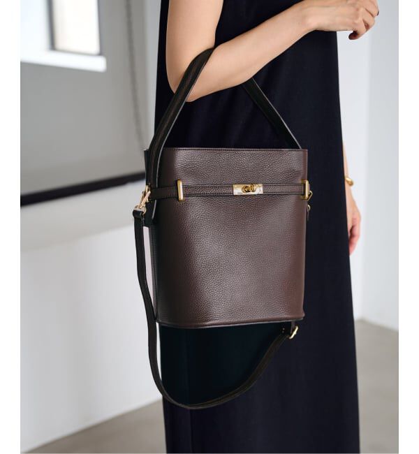 FRAMeWORK「AULENTTI/オウレンティワンハンドル金具付きbasketバック」|ハンドバッグ|