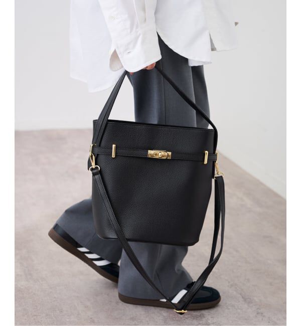 FRAMeWORK「AULENTTI/オウレンティワンハンドル金具付きbasketバック」|ハンドバッグ|