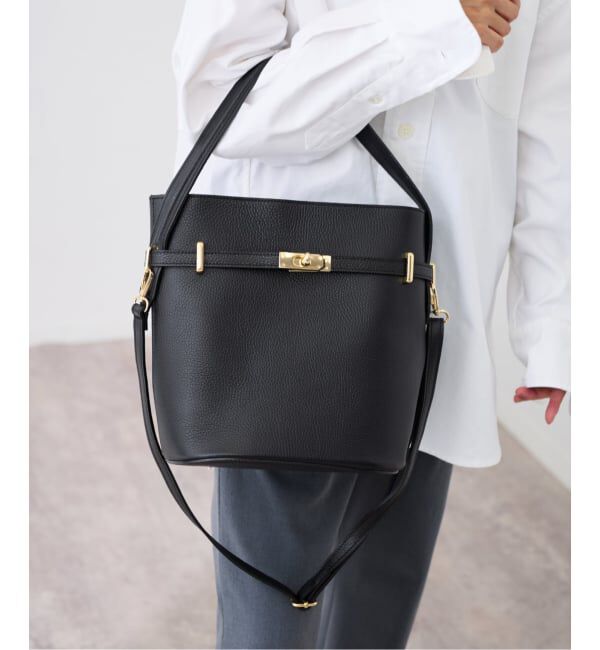 FRAMeWORK「AULENTTI/オウレンティワンハンドル金具付きbasketバック」|ハンドバッグ|