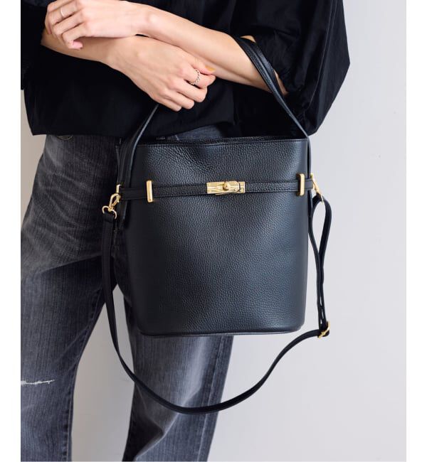 FRAMeWORK「AULENTTI/オウレンティワンハンドル金具付きbasketバック」|ハンドバッグ|