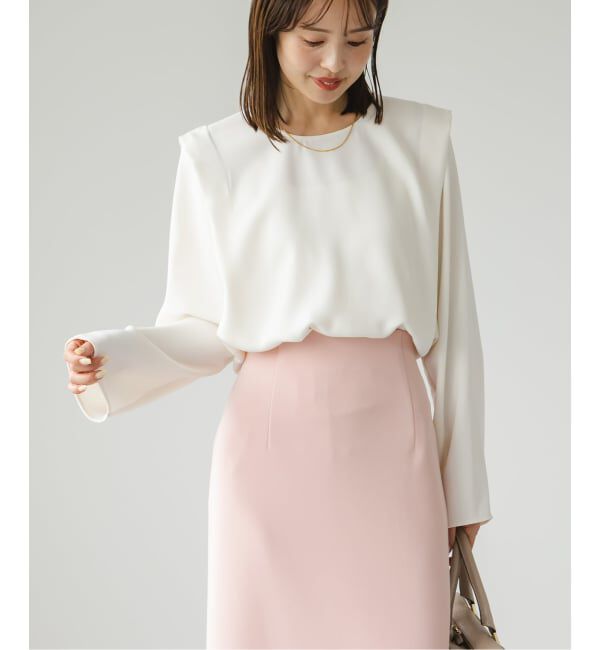 NOBLE「ドレープテントフレアブラウス」|シャツ・ブラウス|