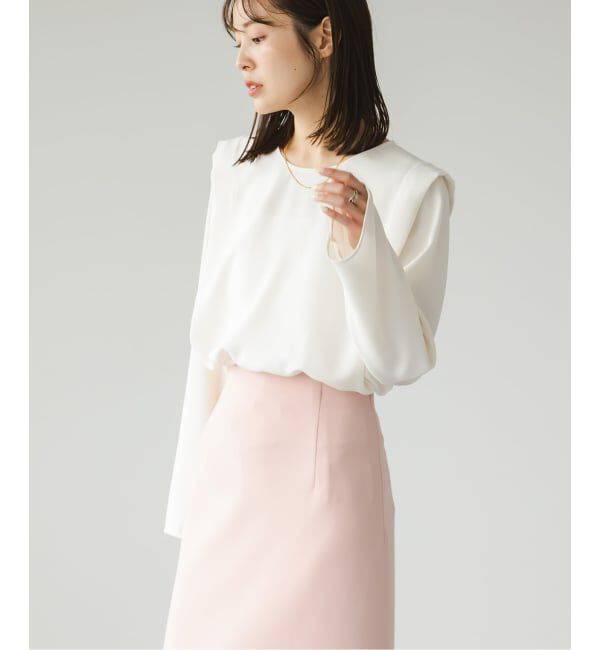 NOBLE「ドレープテントフレアブラウス」|シャツ・ブラウス|