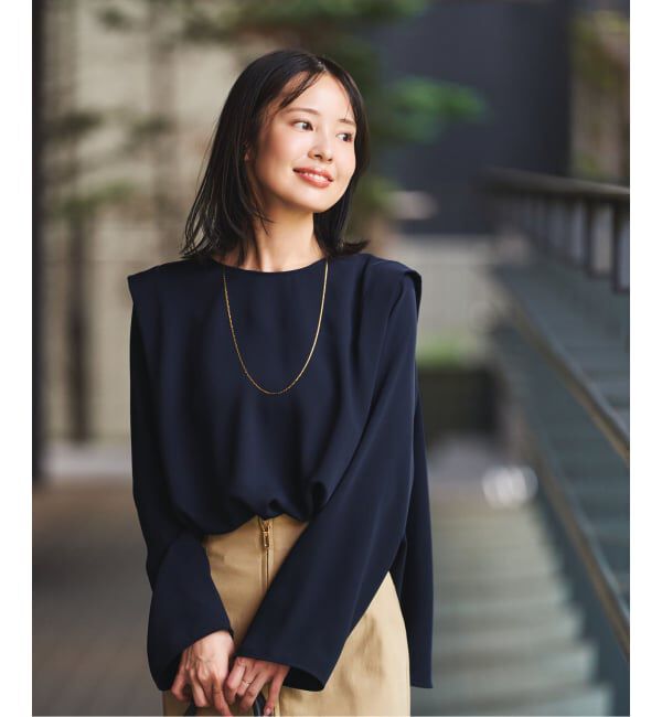 NOBLE「ドレープテントフレアブラウス」|シャツ・ブラウス|