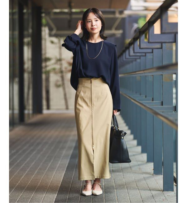 NOBLE「ドレープテントフレアブラウス」|シャツ・ブラウス|