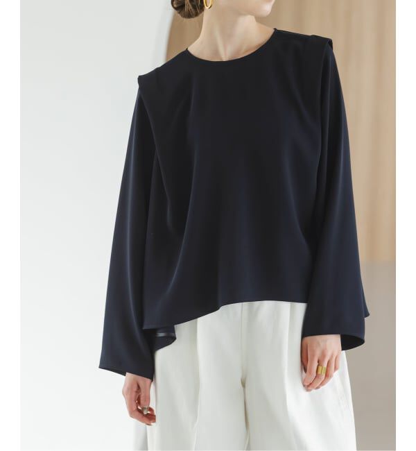 NOBLE「ドレープテントフレアブラウス」|シャツ・ブラウス|