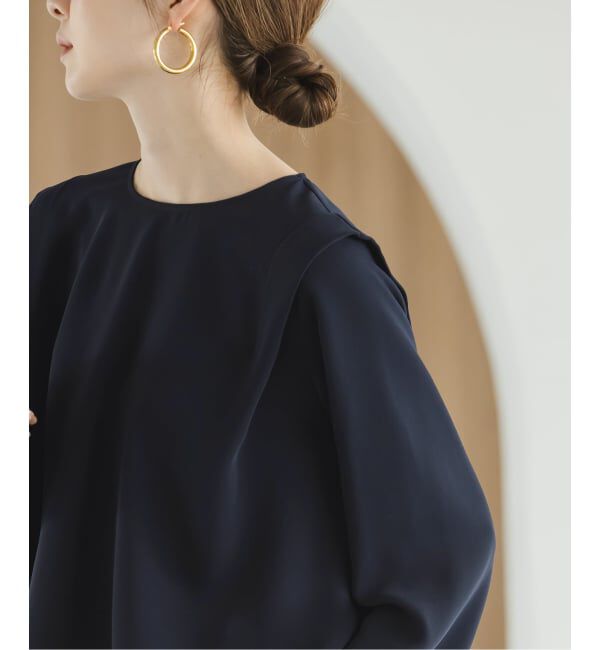 NOBLE「ドレープテントフレアブラウス」|シャツ・ブラウス|