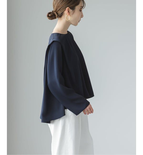 NOBLE「ドレープテントフレアブラウス」|シャツ・ブラウス|