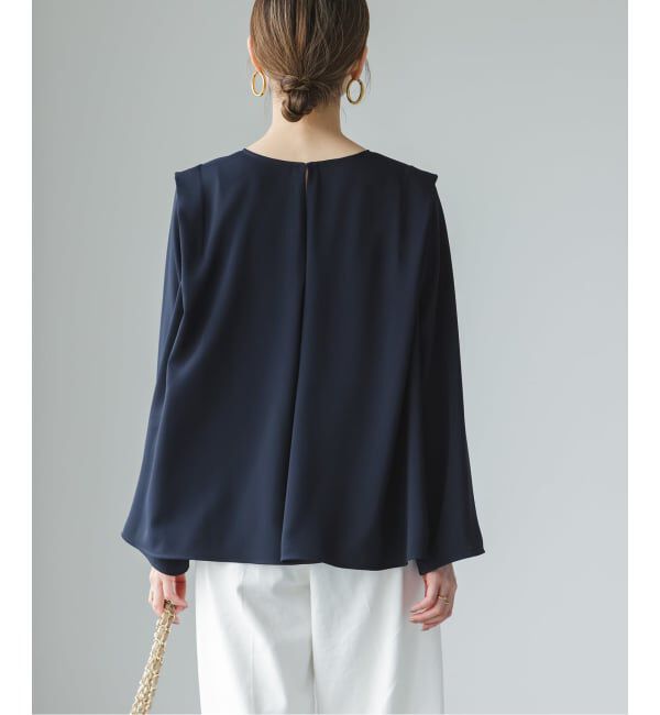 NOBLE「ドレープテントフレアブラウス」|シャツ・ブラウス|
