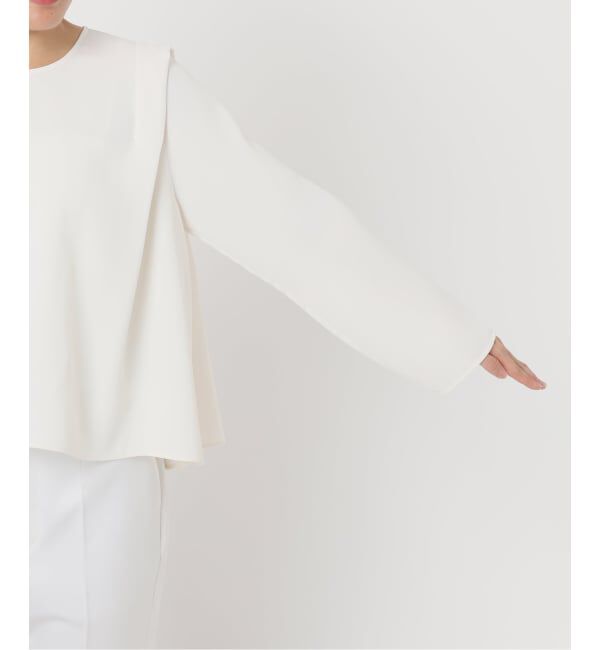 NOBLE「ドレープテントフレアブラウス」|シャツ・ブラウス|