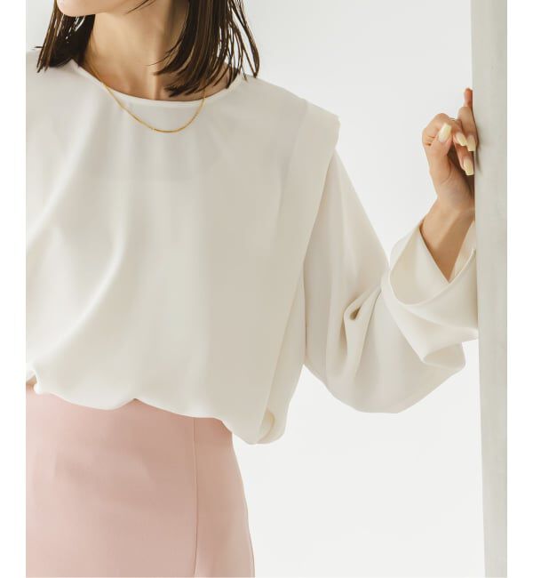 NOBLE「ドレープテントフレアブラウス」|シャツ・ブラウス|