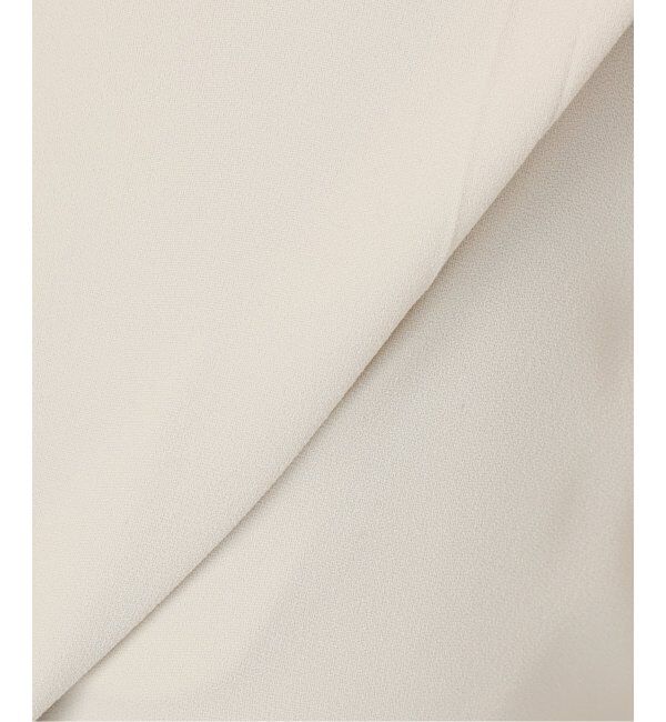 NOBLE「【洗える】ライトジョーゼットドレープパンツ」|スラックス|