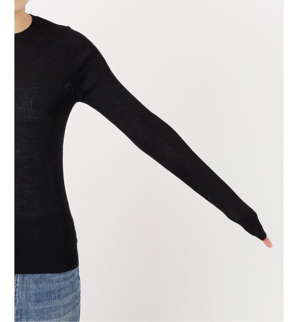 Spick and Span「ウォッシャブルシアーリブニット」|ニット・セーター|