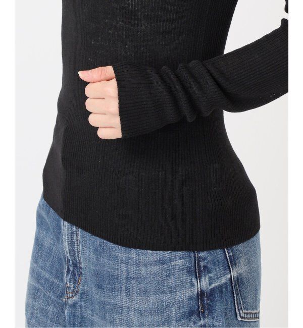 Spick and Span「ウォッシャブルシアーリブニット」|ニット・セーター|