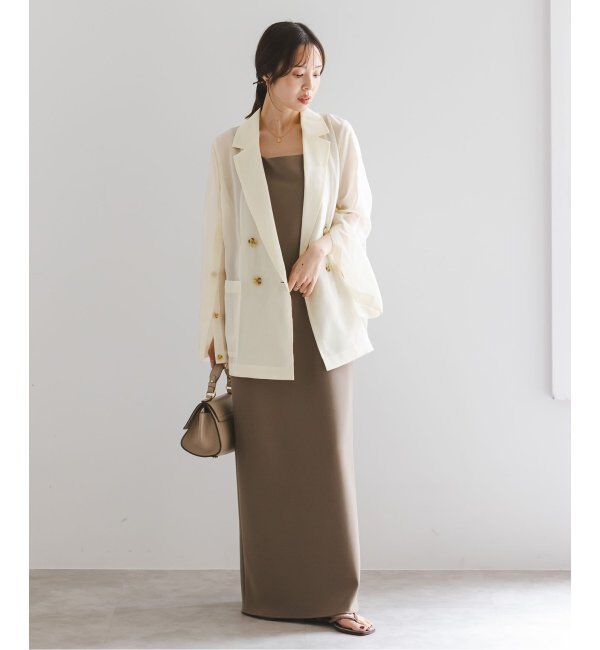 NOBLE「《追加》ソフトオーガンジーシアージャケット 3」|テーラードジャケット|