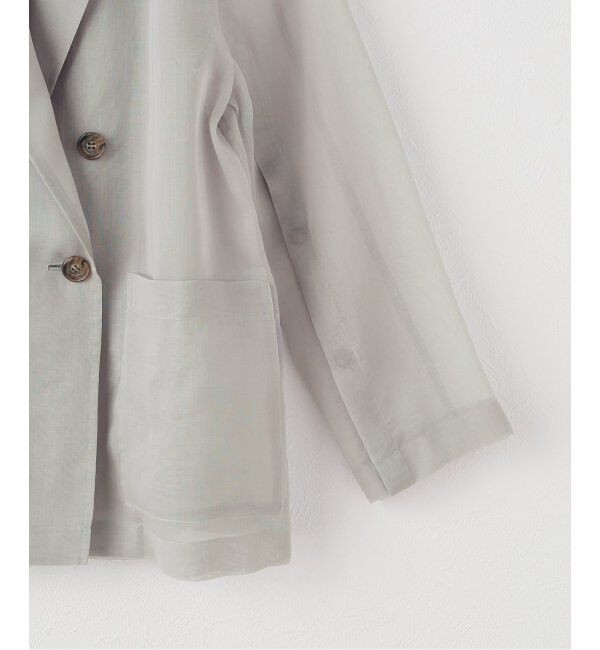 NOBLE「《追加》ソフトオーガンジーシアージャケット 3」|テーラードジャケット|