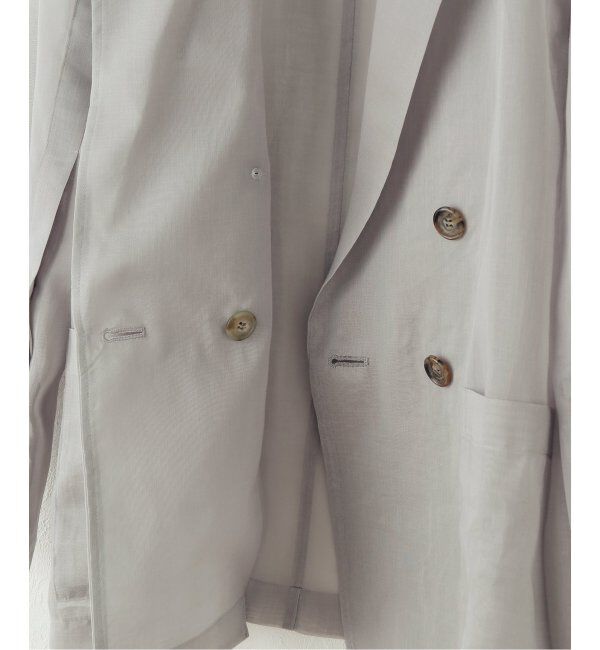 NOBLE「《追加》ソフトオーガンジーシアージャケット 3」|テーラードジャケット|