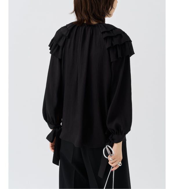 HARDY NOIR「ジョーゼットショルダーフリルブラウス」|シャツ・ブラウス|