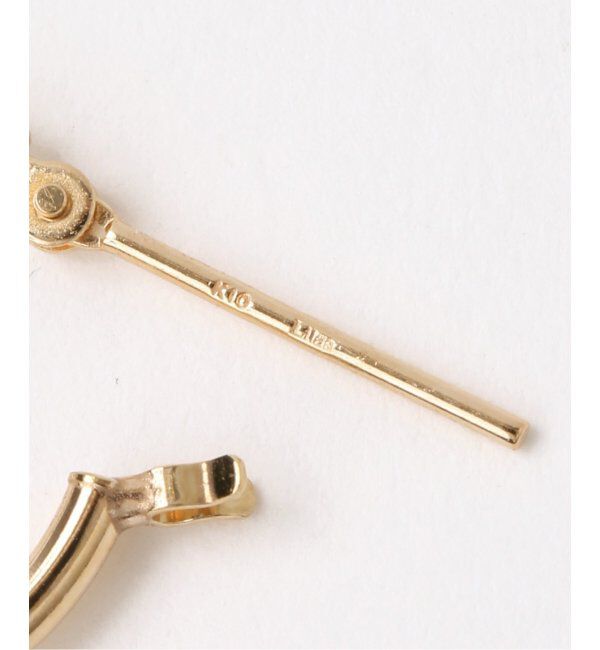 Lilas by Spick&Span「1.5パイプ1.5cmルーフピアス K10（両耳）」|ピアス|