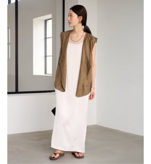 FRAMeWORK「フェイクスエードドレープジレ」|ダウンベスト・ベスト|