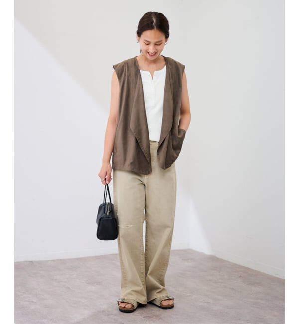 FRAMeWORK「フェイクスエードドレープジレ」|ダウンベスト・ベスト|