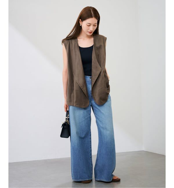 FRAMeWORK「フェイクスエードドレープジレ」|ダウンベスト・ベスト|