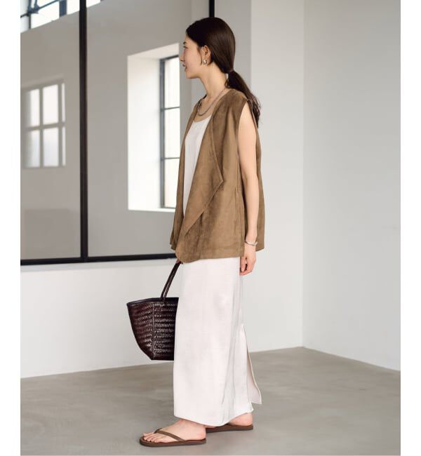 FRAMeWORK「フェイクスエードドレープジレ」|ダウンベスト・ベスト|