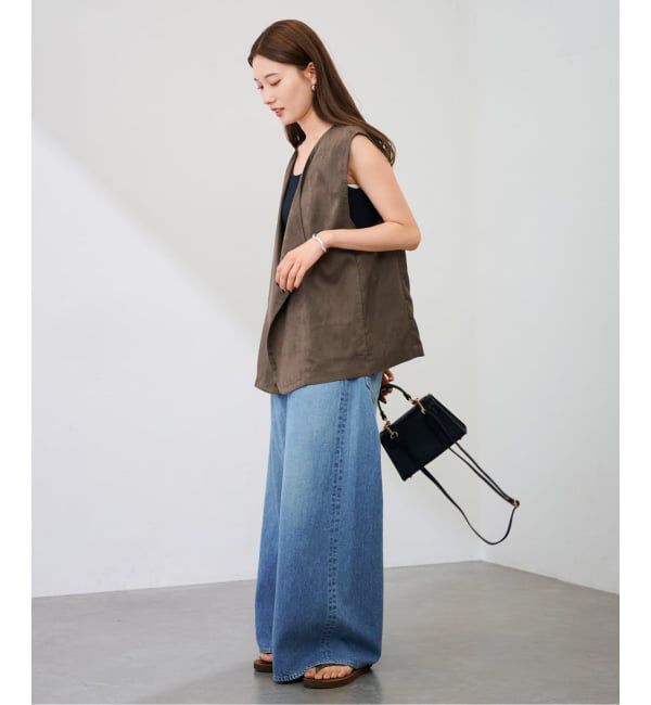 FRAMeWORK「フェイクスエードドレープジレ」|ダウンベスト・ベスト|