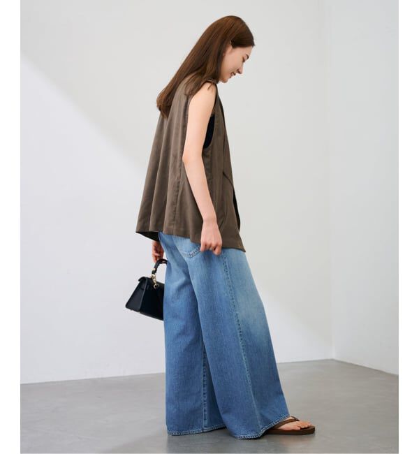 FRAMeWORK「フェイクスエードドレープジレ」|ダウンベスト・ベスト|