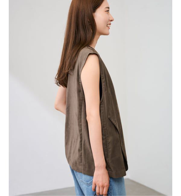 FRAMeWORK「フェイクスエードドレープジレ」|ダウンベスト・ベスト|
