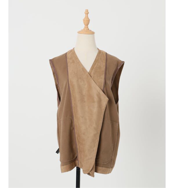 FRAMeWORK「フェイクスエードドレープジレ」|ダウンベスト・ベスト|