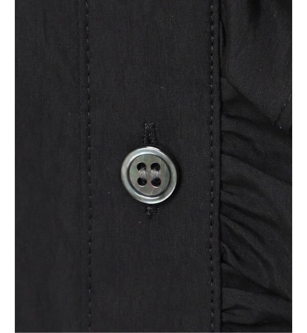 NOBLE「シルキーコットンフリルディテールブラウス」|シャツ・ブラウス|