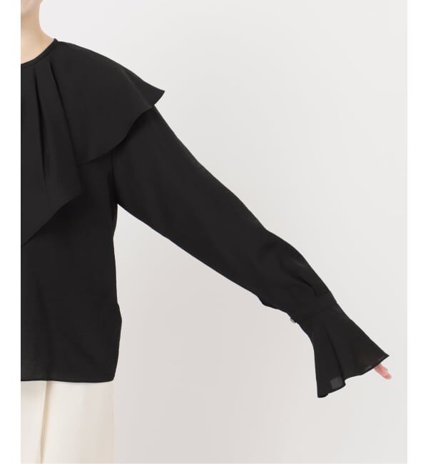 NOBLE「《追加》ブライトシアーフリルブラウス」|シャツ・ブラウス|