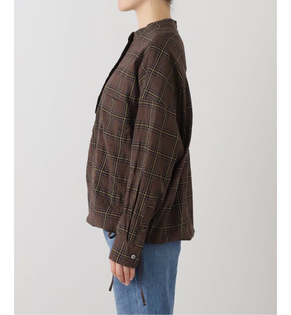 FRAMeWORK「シアーチェックドロストシャツ」|シャツ・ブラウス|