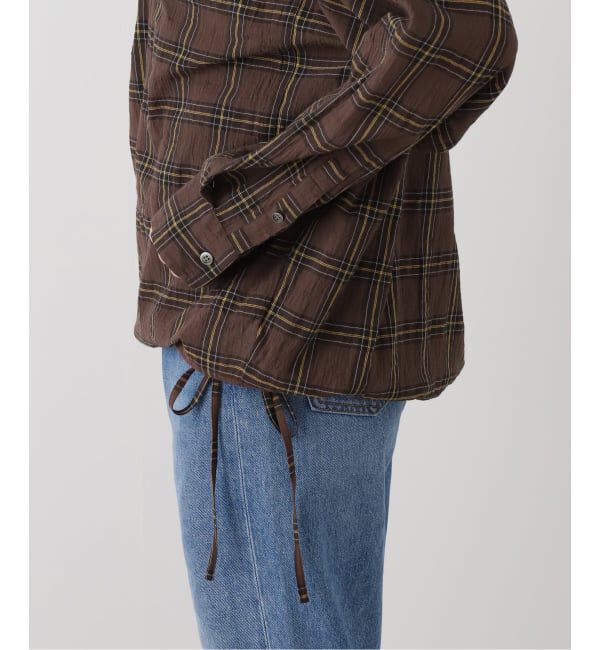 FRAMeWORK「シアーチェックドロストシャツ」|シャツ・ブラウス|