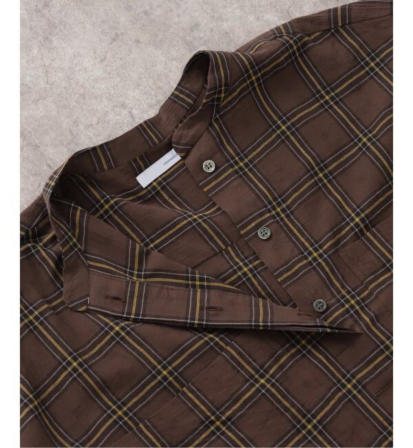 FRAMeWORK「シアーチェックドロストシャツ」|シャツ・ブラウス|