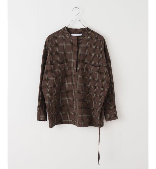 FRAMeWORK「シアーチェックドロストシャツ」|シャツ・ブラウス|