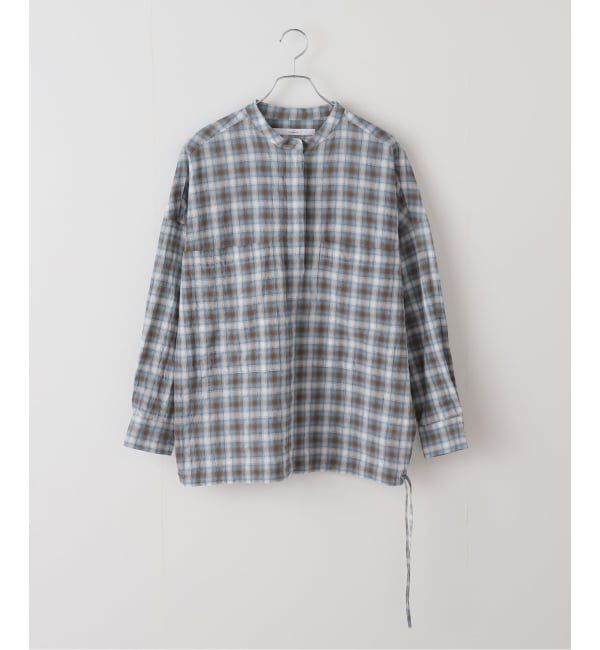 FRAMeWORK「シアーチェックドロストシャツ」|シャツ・ブラウス|
