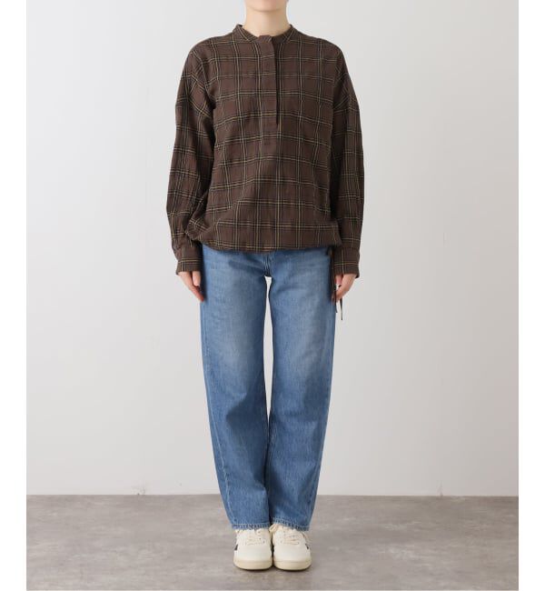 FRAMeWORK「シアーチェックドロストシャツ」|シャツ・ブラウス|