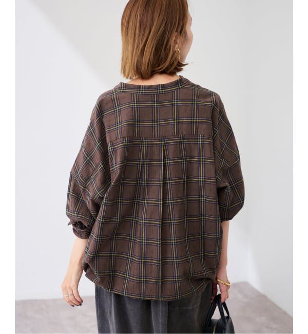 FRAMeWORK「シアーチェックドロストシャツ」|シャツ・ブラウス|