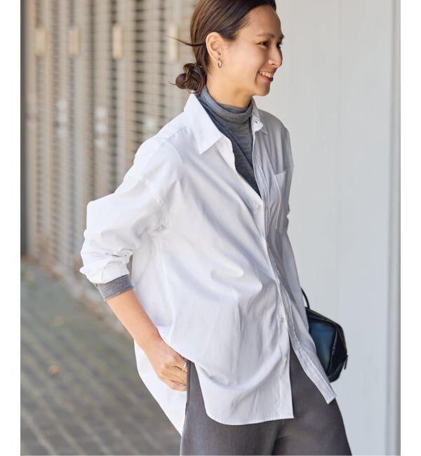 FRAMeWORK「コットンロングシャツ」|シャツ・ブラウス|