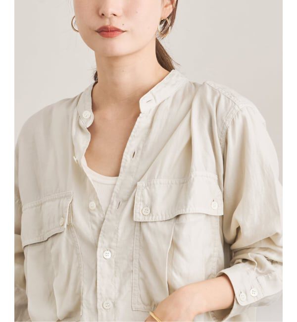 FRAMeWORK「キュプラコットンガーメントダイシャツ」|シャツ・ブラウス|