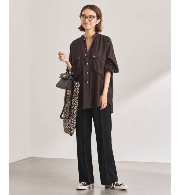 FRAMeWORK「キュプラコットンガーメントダイシャツ」|シャツ・ブラウス|