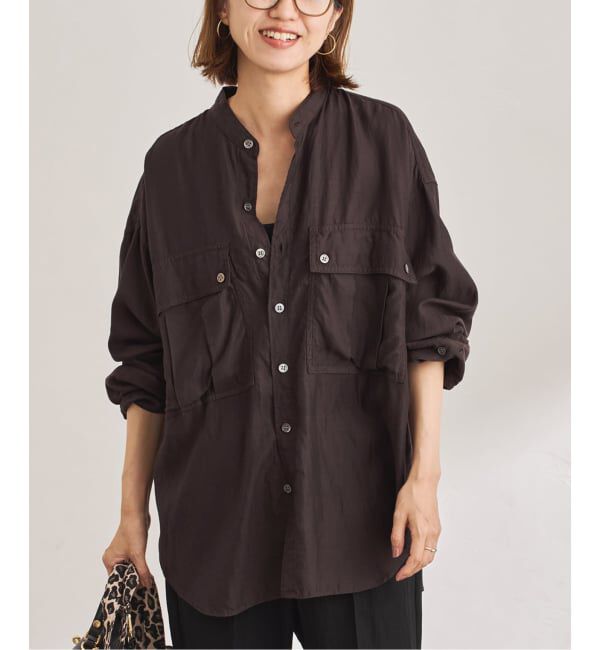 FRAMeWORK「キュプラコットンガーメントダイシャツ」|シャツ・ブラウス|