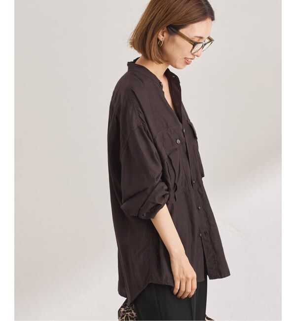 FRAMeWORK「キュプラコットンガーメントダイシャツ」|シャツ・ブラウス|