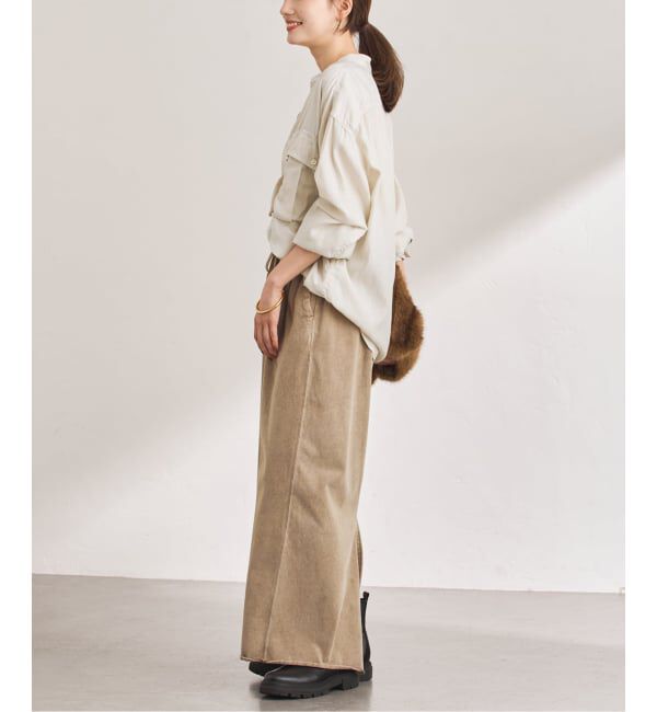 FRAMeWORK「キュプラコットンガーメントダイシャツ」|シャツ・ブラウス|