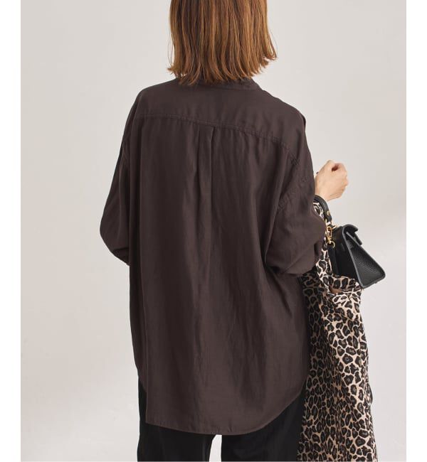 FRAMeWORK「キュプラコットンガーメントダイシャツ」|シャツ・ブラウス|