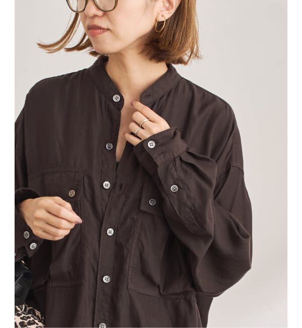 FRAMeWORK「キュプラコットンガーメントダイシャツ」|シャツ・ブラウス|