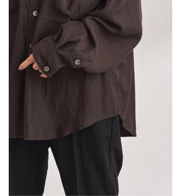 FRAMeWORK「キュプラコットンガーメントダイシャツ」|シャツ・ブラウス|